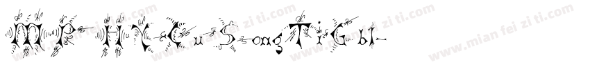 MP HYCuSongTiGb1字体转换